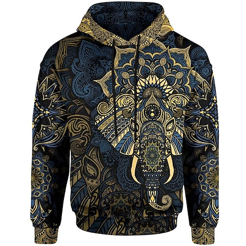 

Men's Unisex Hoodie Pullover Hoodie Sweatshirt Yellow Hooded Graphic Prints Flower Print Sports & Outdoor Daily Sports 3D Print Basic Streetwear Casual Spring & Fall Clothing Apparel Hoodies