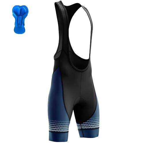 

21Grams Men's Cycling Bib Shorts Bike Bottoms Mountain Bike MTB Road Bike Cycling Sports 3D Pad Cycling Breathable Quick Dry Dark Blue Polyester Spandex Clothing Apparel Bike Wear / Stretchy