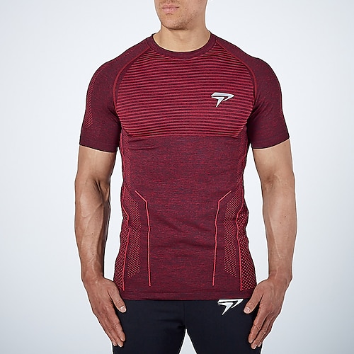 Men's Compression Shirt Running Shirt Short Sleeve Tee Tshirt