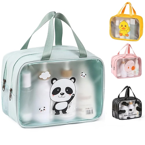 

Women Travel Storage Bag Toiletry Organize Waterproof PVC Cosmetic Bag Portable Transparent MakeUp Bag Female Wash Bag