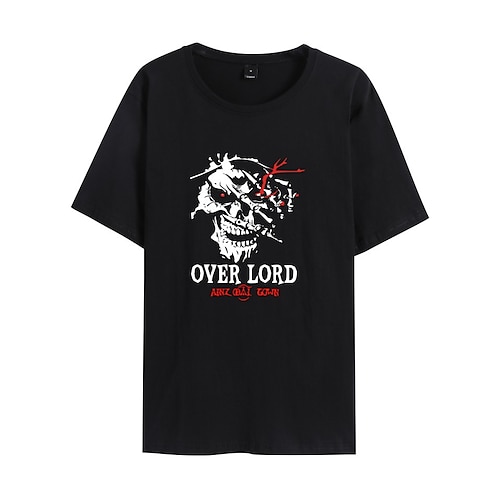 

Inspired by Overlord Momonga Ainz Ooal Gown T-shirt Cartoon Manga Anime Classic Street Style T-shirt For Men's Women's Unisex Adults' Hot Stamping 100% Polyester