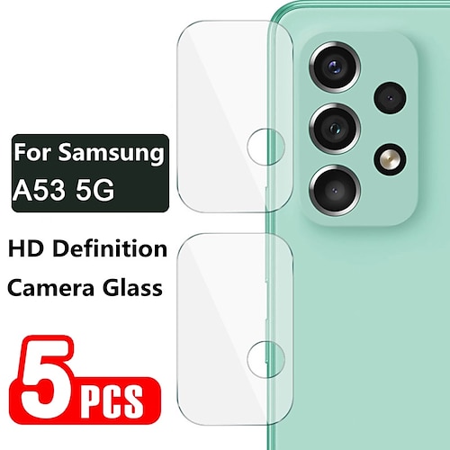 

[5 Pack] Phone Screen Protector Camera Protector Glass For Samsung Galaxy A53 S22 S21 A33 A73 S20 FE Note 20 Ultra Plus 5G A12 A42 A32 A52 A72 HD Lens Film