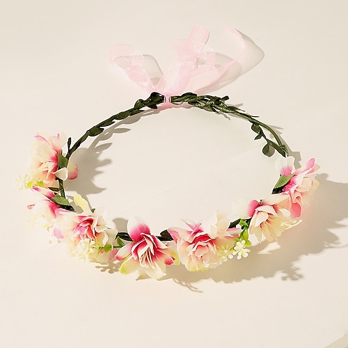 

Hair Accessory Polyester / Polyamide Tea Party Beach With Flower Headpiece Headwear