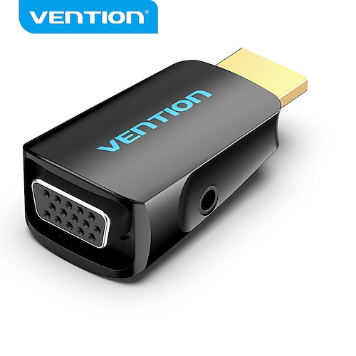 

Vention HDMI to VGA Male to VGA Adapter 15Pin HD 1080P Audio Cable for PC Laptop TV Box HDMI VGA Converter