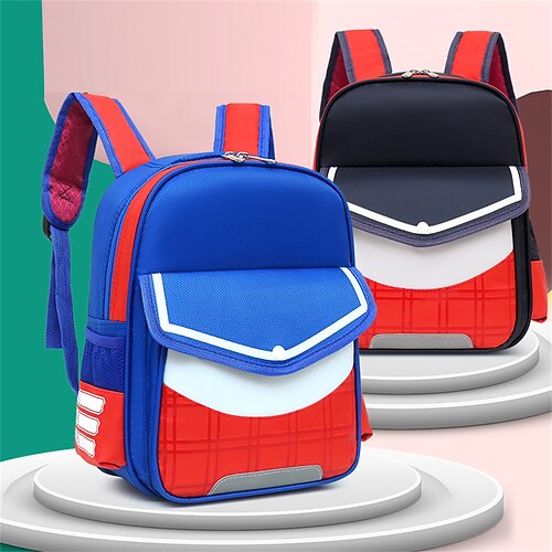 

School Backpack Bookbag Multicolor for Student Boys Girls Water Resistant Wear-Resistant Large Capacity Oxford Cloth School Bag Back Pack Satchel 17 inch