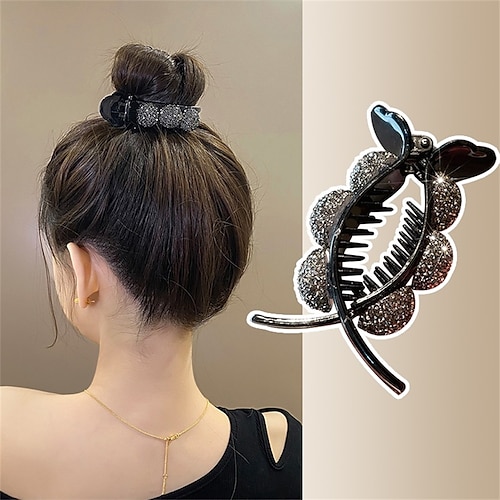 

Full Drill Ball Head Grab Clip High-end Hairpin Back Head Female Temperament Disc Hair Artifact Retro Clip Headwear Student