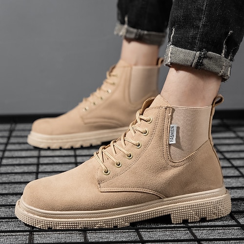 

Herren Stiefel Arbeitsschuhe Brautkleider schlicht Täglich PU Atmungsaktiv Komfortabel Schwarz Weiß Khaki Sommer Herbst