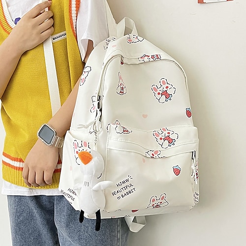 

School Backpack Bookbag Cartoon Kawii for Student Boys Girls Multi-function Water Resistant Wear-Resistant Nylon School Bag Back Pack Satchel 21 inch