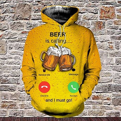 

Oktoberfest Beer Craft Cosplay Costume Hoodie Anime Street Style Hoodie For Men's Women's Unisex Adults' 3D Print 100% Polyester