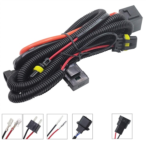 

OTOLAMPARA 35W 55W 12V H4 High Low Blooming Kit H1 H3 H7 H8 H9 H11 9005 9006 9012 HID Xenon Kit Wire Relay Harness Wiring for Car Headlight Fog Light