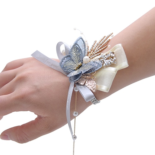 

Wedding wrist flowers Fabric Wedding Party Polyester / Polyamide Modern Contemporary