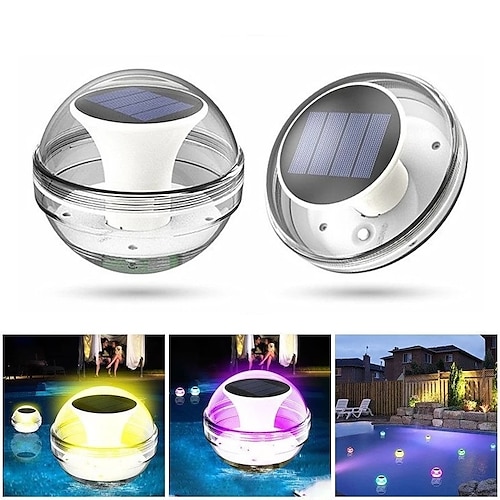 

Solar Floating Ball Light Outdoor Swimming Pool Lamp Party Garden Decor 3 Modes Lighting Solar Night Light LED Light Color Changing Water Drift Lamp Outdoor Pond Landscape Decoration