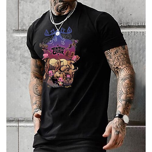 

One Piece Monkey D. Luffy Tony Tony Chopper Japonesa/Curta Anime Desenho Anime Clássico Estilo de rua Camiseta Para Homens Mulheres Unisexo Adulto Impressão 3D 100% Poliéster