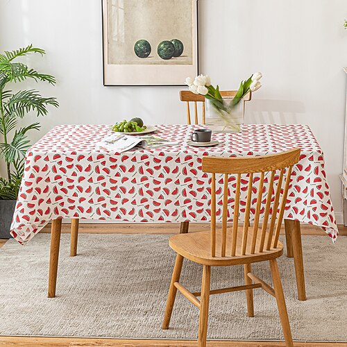 

Rectangle Table Cloth,Farmhouse Tablecloth,Washable Table Cloths with Tassel,Decorative Oblong Table Cover for Kitchen,Holiday