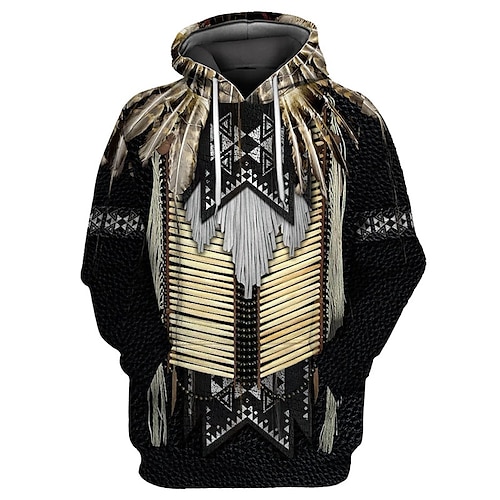 

Men's Unisex Pullover Hoodie Sweatshirt Black Hooded Graphic Prints Print Daily Sports 3D Print Boho Streetwear Designer Spring & Fall Clothing Apparel Hoodies Sweatshirts Long Sleeve