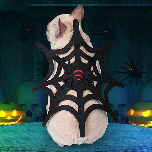 

Spider Web Pet Clothes Funny Halloween Christmas Dog Costumes Festive Events Cat Ornaments