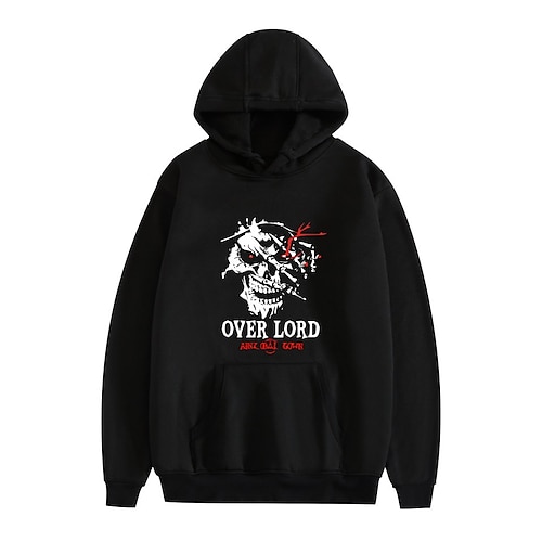 

Inspired by Overlord Momonga Ainz Ooal Gown Hoodie Cartoon Manga Anime Front Pocket Street Style Hoodie For Men's Women's Unisex Adults' Hot Stamping 100% Polyester