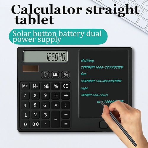 

6 Inch Calculator LCD Writing Pad Portable Drawing Pad Office Handwriting Notebook for School and Work