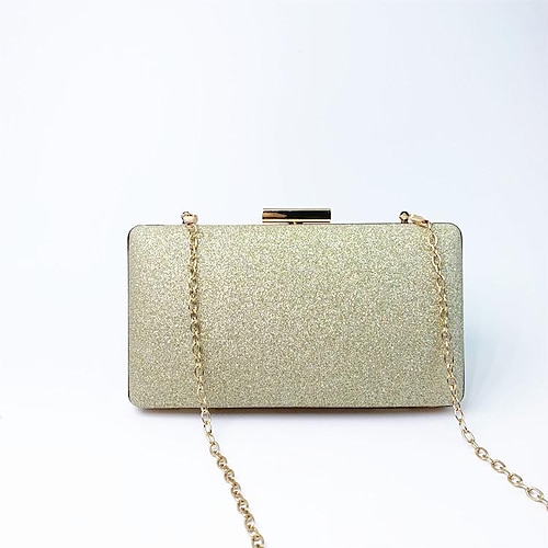 

canli fashion shiny gold powder frosted evening bag clutch bag ladies banquet small hand bag small square bag factory direct sales