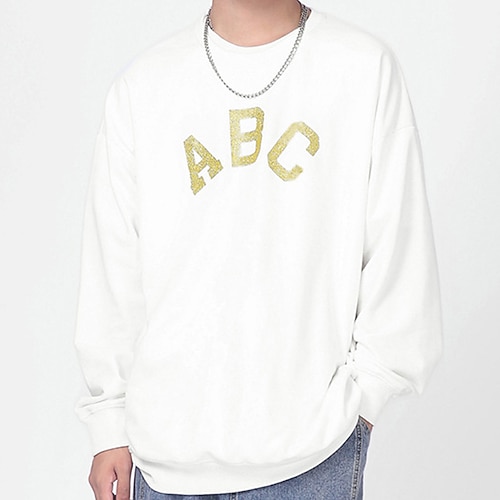 

Men's Sweatshirt Pullover Graphic Letter Print Daily Holiday Going out Hot Stamping Casual Streetwear Hoodies Sweatshirts White Black Light Blue