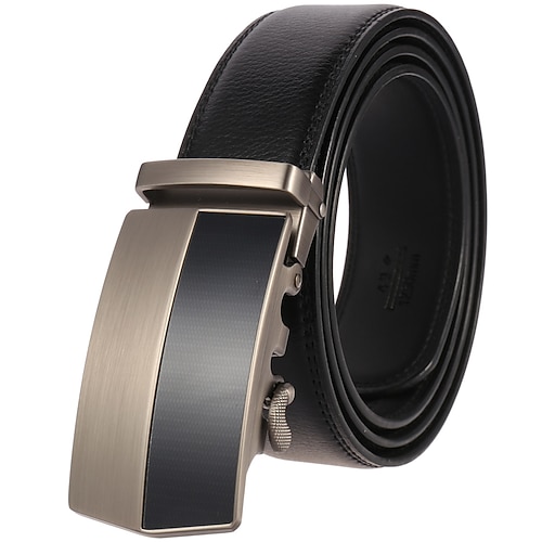 

Men's Waist Belt Dailywear Wedding Party Black Brown Belt Pure Color