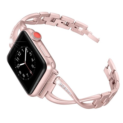 

Pulsera de joyería Compatible con Apple Watch Correa 38mm 40mm 41mm 42mm 44mm 45mm 49mm Hebilla Mujer Impermeable Acero Inoxidable correa de repuesto para Serie iwatch Ultra 8 7 6 5 4 3 2 1 SE