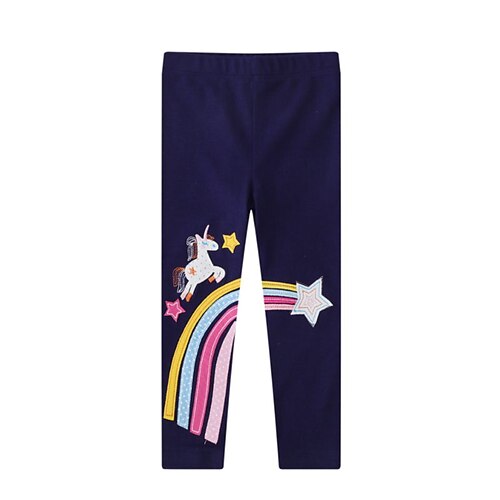 

Kids Girls' Leggings Blue Rainbow Fall Winter Active Daily 2-6 Years