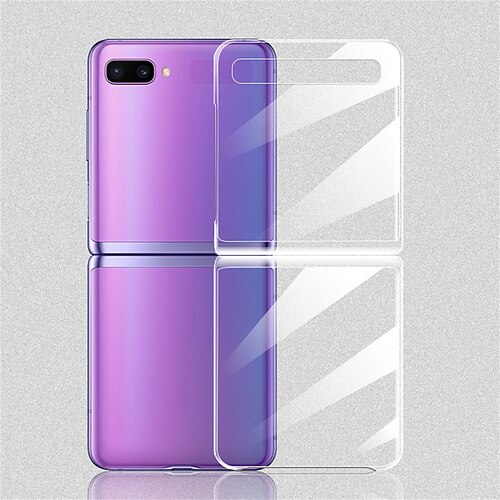 

telefon Etui Til Samsung Galaxy Klassisk serie Z Flip Z Flip 4 Z Flip 3 Støtdempende ramme Støvtett Klar Gjennomsiktig PC
