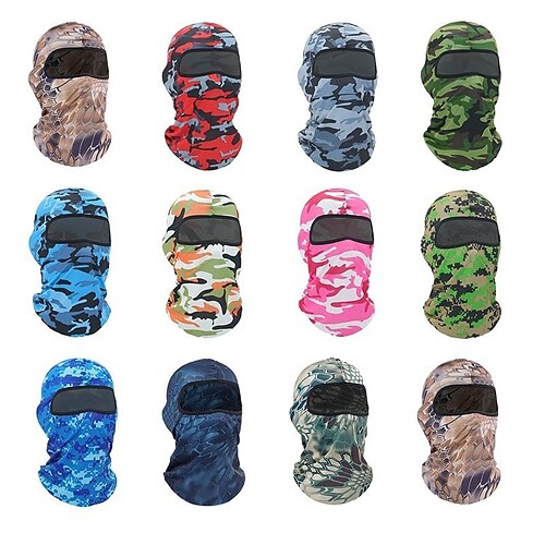 

Men's Face cover Polyester Outdoor Athleisure Sports Sport Pure Color 1pc / pack Mask Portable Windproof Outdoor