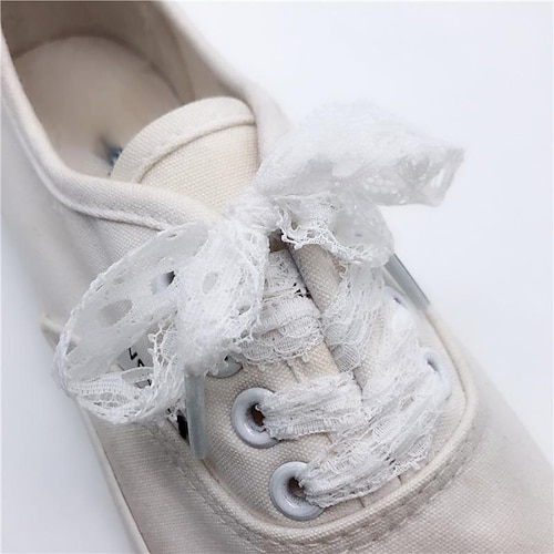 

Women's Polyester Shoelace Sports & Outdoor / Daily White / Black 1 Pair