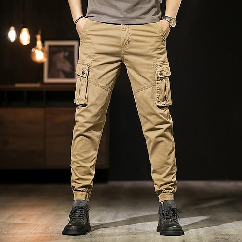

Men's Work Pants Tactical Cargo Pants Military Winter Outdoor Ripstop Windproof Breathable Quick Dry Pants / Trousers Bottoms Soot Malachite Green Cotton Climbing Camping / Hiking / Caving 29 30 31