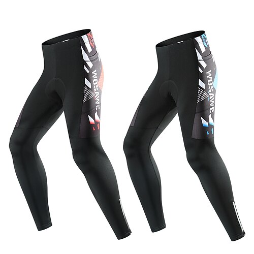 

Wosawe men's outdoor sports cycling pants mountaineering winter warm Plush windproof cycling pants