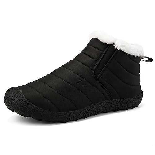 

Men's Unisex Boots Comfort Shoes Snow Boots Winter Boots Fleece lined Sporty Casual Outdoor Daily Chiffon Warm Booties / Ankle Boots Black Dark Blue Gray Winter Fall