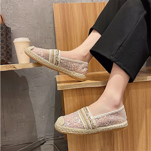 

women's shoes summer 2022 new small fragrance fisherman shoes women's shallow mouth embroidery slip-on thick-soled loafers women