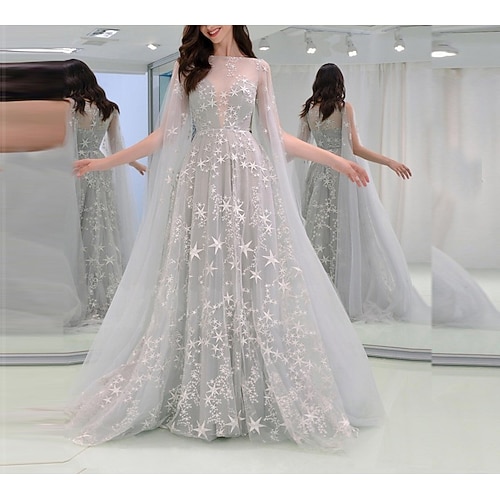 

Women's A Line Dress Party Dress Maxi long Dress Gray Sleeveless Geometric Zipper Mesh Print Fall Winter Off Shoulder Stylish Fashion Modern Slim 2022 S M L XL / Summer