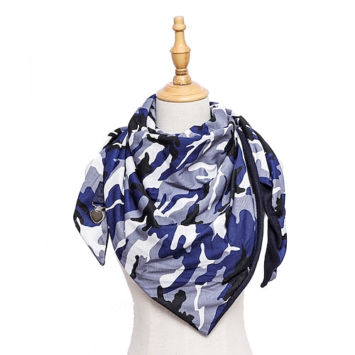 

Women's Scarves Daily Holiday Tie Dye Cotton Polyester Casual Warm 1 PC