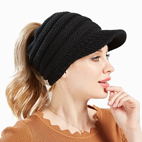 

Men's Women's Baseball Hat Slouchy Beanie Hat Outdoor Home Daily Solid / Plain Color Knitting Casual Casual / Daily 1 pcs