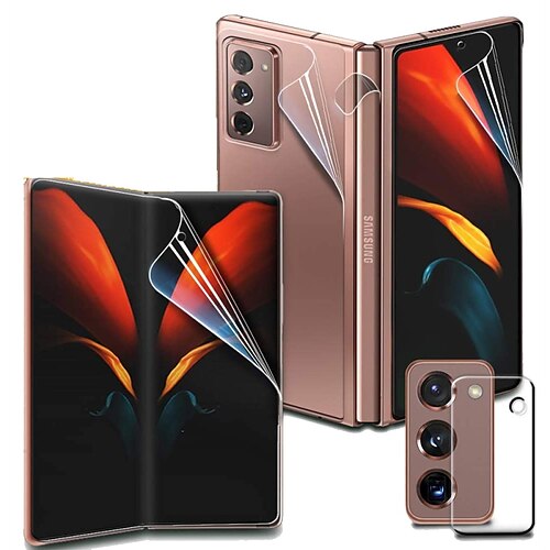 

1 Satz Handy Schutzfolie Kamera Schutzfolie Displayschutzfolie für Vorder- und Rückseite Für Samsung Galaxy Z Fold 4 Z Fold 3 Z Fold 2 TPU-Hydrogel 9H Härtegrad Selbstheilung Anti-Blasen