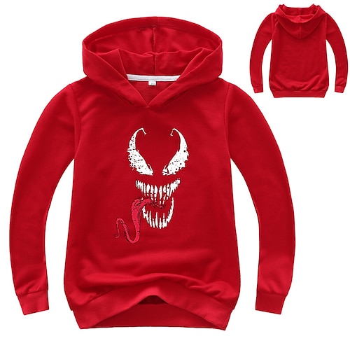 

børn unisex sweatshirt langærmet tegneserie marineblå bomuld børn toppe efterår vinter aktiv cool dagligt udendørs regular fit 3-13 år