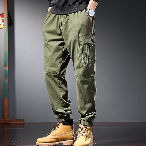 

Men's Hiking Pants Trousers Work Pants Tactical Cargo Pants Military Outdoor Ripstop Windproof Breathable Multi Pockets Pants / Trousers Bottoms Beam Foot ArmyGreen khaki Camping / Hiking / Caving S