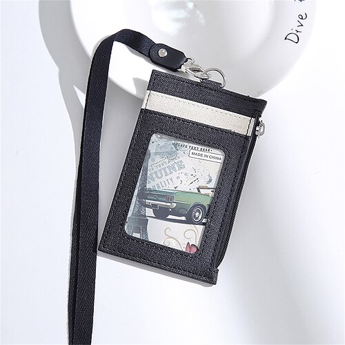 

ID Card Holder PU Leather Name Card Holder Professional Multi Credit Card Protector for Women Men Kids