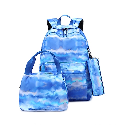 

School Backpack Bookbag Multicolor for Student Boys Girls Water Resistant Wear-Resistant Breathable Oxford Cloth School Bag Back Pack Satchel 20 inch