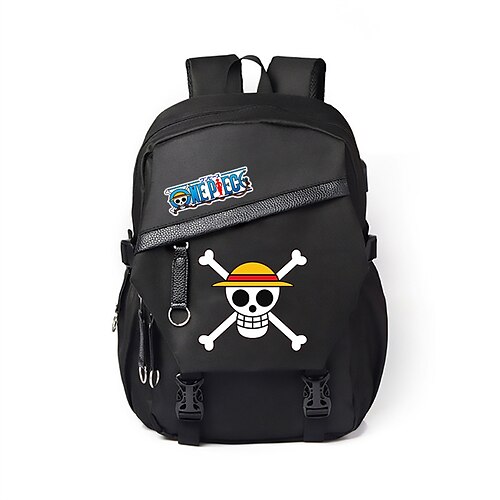 

One Piece Backpack Fashion Trend Opening Season Student Usb Schoolbag Cartoon Simple One Piece Backpack