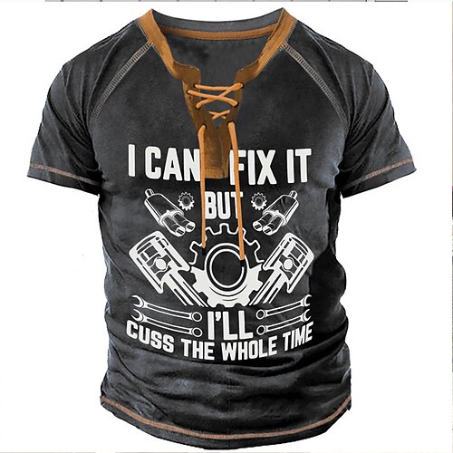 

Men's Unisex T shirt Tee 3D Print Cartoon Graphic Prints Crew Neck Street Daily Lace up Print Short Sleeve Tops Designer Casual Big and Tall Sports Black / Summer / Summer