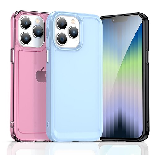 

Phone Case For Apple Back Cover Clear Case iPhone 14 Pro Max iPhone 14 Pro iPhone 14 iPhone 13 Pro Max 12 Mini 11 X XR XS Max 8 7 iPhone 14 Max Portable Translucent Dustproof Transparent Solid Colored