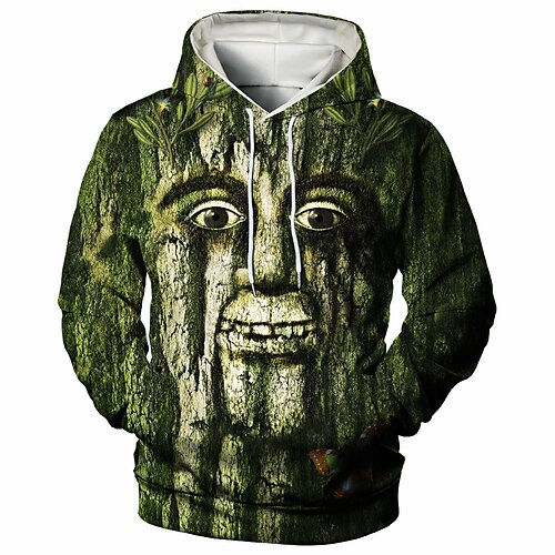 

Men's Unisex Pullover Hoodie Sweatshirt Hooded Color Block Graphic Prints Print Daily Sports 3D Print Streetwear Casual Hoodies Sweatshirts Long Sleeve Green