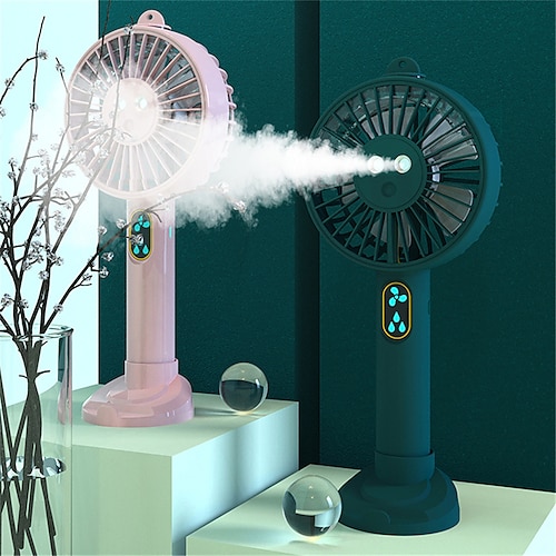 

OTOLAMPARA High Power Portable Atomizer Fan Water Spray Misting Cooling Fan USB Rechargeable Humidifier Moisturizing Device Mini 3 Gear Water Mist Fan