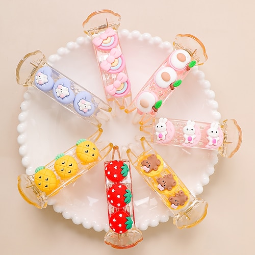 

7 pieces Kids / Toddler Girls' Active / Sweet Casual / Daily Cartoon Polyester Hair Accessories Rainbow Kid onesize