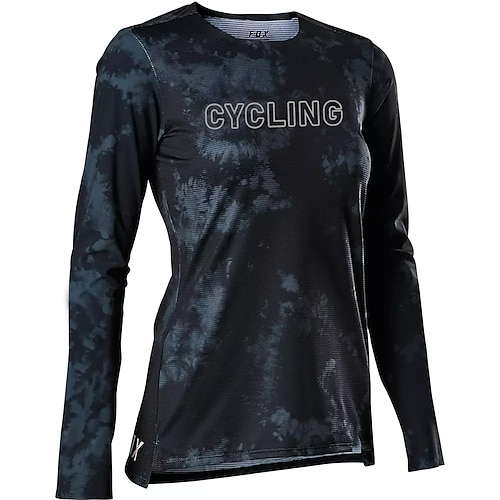 

21Grams Women's Downhill Jersey Long Sleeve Black Graffiti Bike Breathable Quick Dry Polyester Spandex Sports Graffiti Clothing Apparel / Stretchy / Athleisure