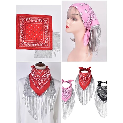 

Women's Bandana Hair Scarf Kerchief Daily Holiday Cotton Polyester Bohemia Decoration 1 PC